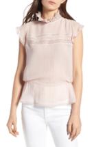 Women's Chelsea28 Pintuck & Lace Top - Pink