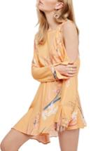 Women's Free People Clear Skies Cold Shoulder Tunic - Orange