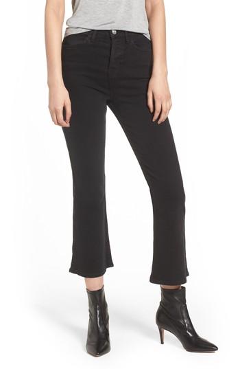 Women's Hudson Jeans Holly High Waist Crop Flare Jeans - Black