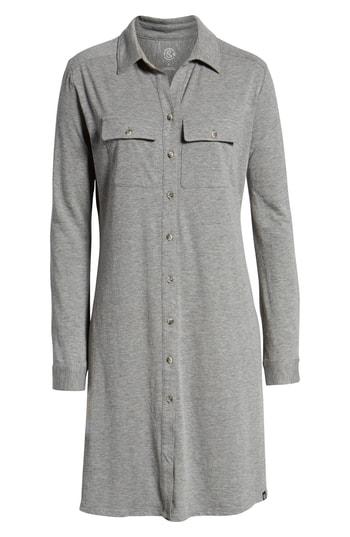 Women's Treasure & Bond Tunic Shirtdress, Size - Grey