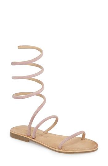 Women's Free People Havana Wraparound Gladiator Sandal Us / 36eu - Pink