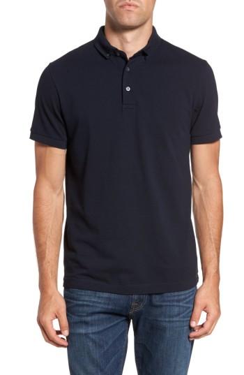 Men's French Connection Parched Pique Polo - Blue