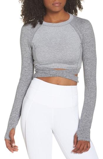 Women's Zella Infinity Ombre Crop Tee - Grey