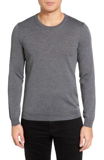 Men's Boss Leno-b Crewneck Wool Sweater