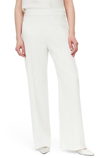 Women's Wallis Wide Leg Trousers Us / 18 Uk - Ivory
