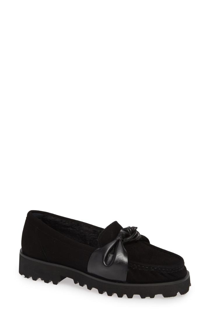 Women's Ron White Rita Knot Loafer .5 Eu - Black
