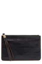 Women's Hobo Dawn Leather Wristlet - Black