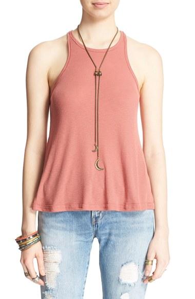 Women's Free People 'long Beach' Tank - Pink
