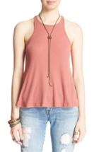 Women's Free People 'long Beach' Tank - Pink