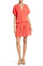 Women's Joie Bryton Pleated Blouson Dress, Size - Red