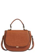 Chelsea28 Kyle Faux Leather Saddle Bag - Brown