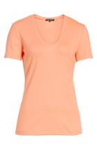 Women's Lafayette 148 New York Grace Chain Trim Top - Coral