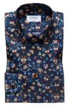 Men's Eton Classic Fit Floral Dress Shirt .5 - Blue
