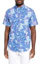 Men's Vineyard Vines Murray Slim Fit Pineapple Print Sport Shirt - Blue