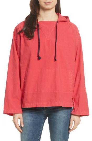 Women's Frame Cinched Windbreaker - Red