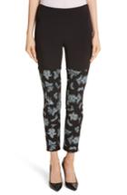 Women's Cinq A Sept Marin Embroidered Leggings - Black