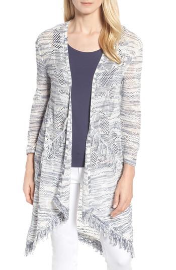 Women's Nic+zoe Azua Waves Cardigan - Blue