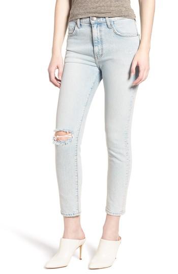 Women's Current/elliott The Vintage High Waist Crop Skinny Jeans - Blue