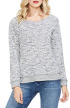 Women's Vince Camuto Nubby Slub Knit Top, Size - Blue