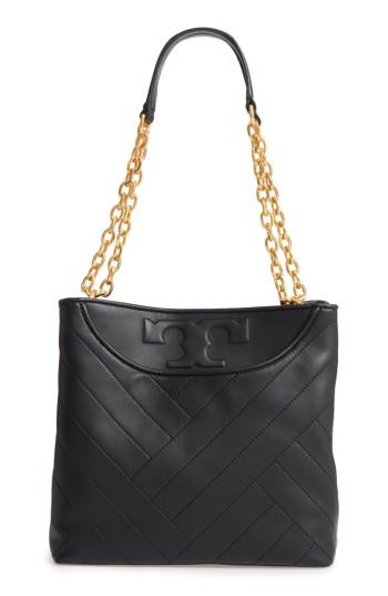 Tory Burch Small Alexa Leather Tote - Black