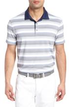 Men's Bobby Jones Tech Baylor Stripe Jersey Polo - Blue