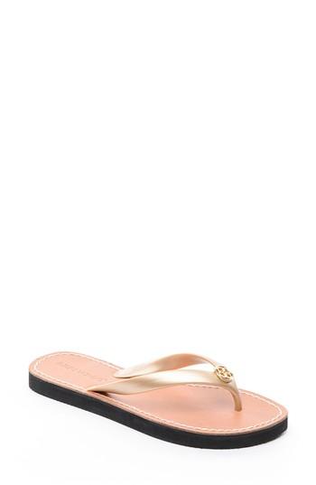 Women's Bernardo Ella Flip Flop M - Metallic