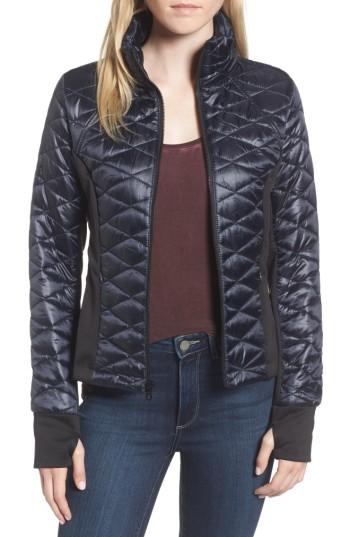 Women's Guess Quilted Jacket - Blue