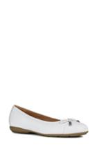 Women's Geox Annytah Cap Toe Flat Us / 35eu - White