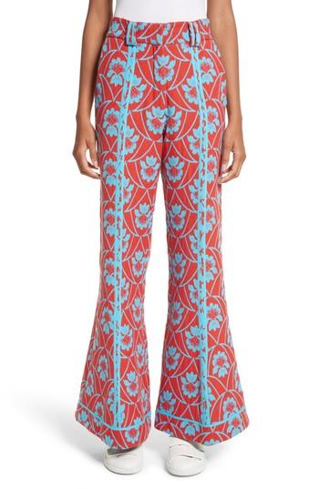 Women's Richard Malone Floral Flare Trousers