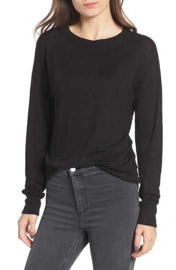 Women's Project Social T Vice Linen Top - Black