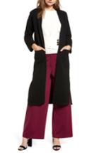 Women's Chriselle X J.o.a. Ribbed Button Side Cardigan - Black