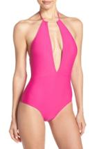 Women's Ted Baker London Halter One-piece Swimsuit - Pink