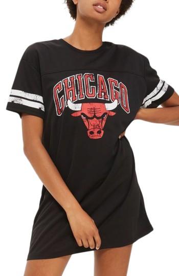 Women's Topshop By Unk Chicago Bulls T-shirt Dress - Black