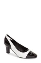 Women's David Tate 'grove' Patent Pump .5 M - White