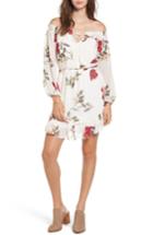 Women's Dee Elly Floral Off The Shoulder Dress - Ivory