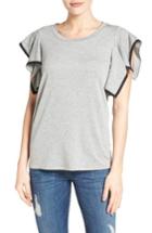Women's Pleione Ruffle Sleeve Sweatshirt - Grey