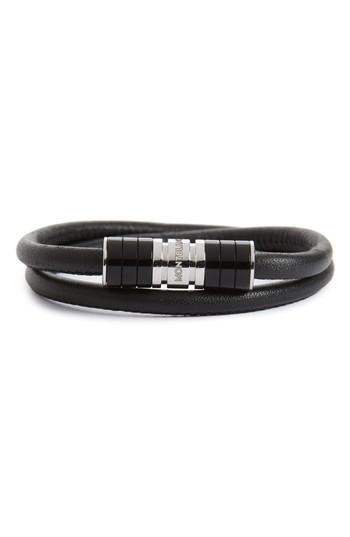 Men's Montblanc Leather Bracelet