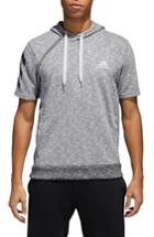 Men's Adidas Pick-up Shooter Short Sleeve Hoodie - Grey