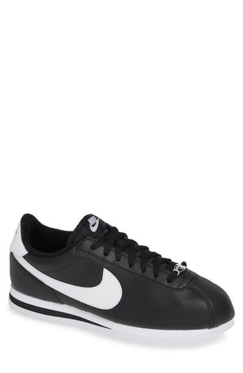 Men's Nike Cortez Basic Leather Sneaker .5 M - Black