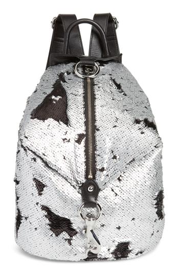 Rebecca Minkoff Julian Sequin Backpack - Metallic
