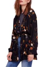 Women's Free People Peony Kimono - Black