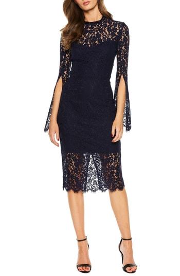Women's Bardot Sienna Lace Cocktail Dress - Blue