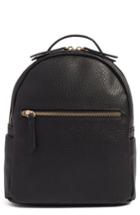 Mali + Lili Faux Leather Backpack - Black