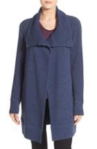 Petite Women's Caslon Convertible Collar Sweater Coat P - Blue