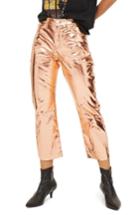 Women's Topshop Dree Metallic Flare Jeans