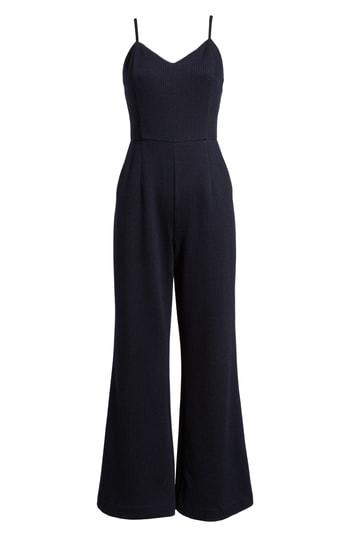 Women's 1.state Pinstripe Wide Leg Jumpsuit - Blue