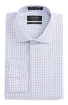 Men's Nordstrom Men's Shop Smartcare(tm) Trim Fit Check Dress Shirt - 34/35 - Green