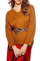 Women's Topshop Rib Knit Sweater Us (fits Like 0) - Beige