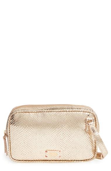 Frances Valentine 'lucy' Metallic Leather Crossbody Bag -
