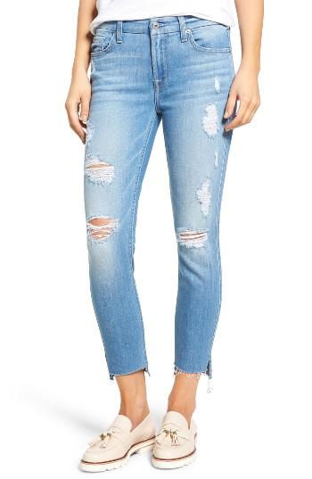 Women's 7 For All Mankind Step Hem Ankle Skinny Jeans